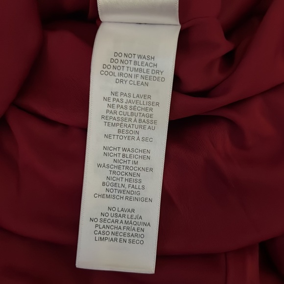 Adrianna Papell Long Sleeve Notch Lapel Surplice Crepe Tuxedo Mermaid Gown - Picture 10 of 13